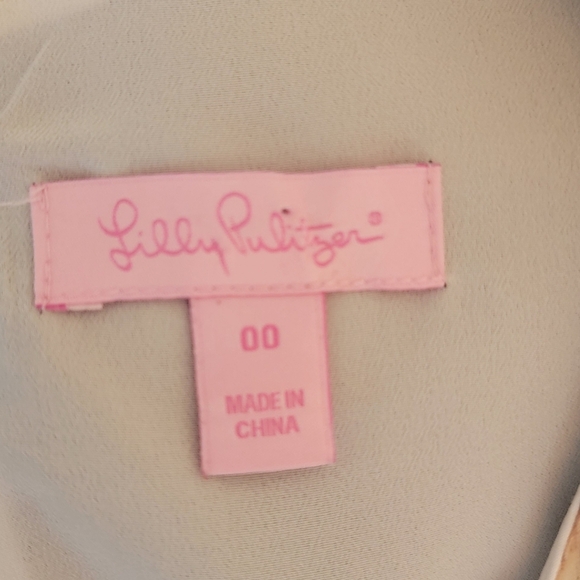 Lilly Pulitzer Navy Gold Beaded Fit And Flare Dress In Size 00 - Picture 5 of 7